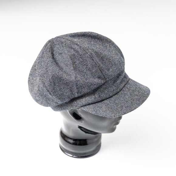 Upcycled Wool Cashmere Blend Newsboy Cap for Men or Women